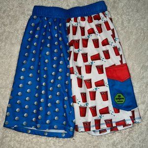 Youth Lacrosse Shorts Size Large - Red Solo Cup